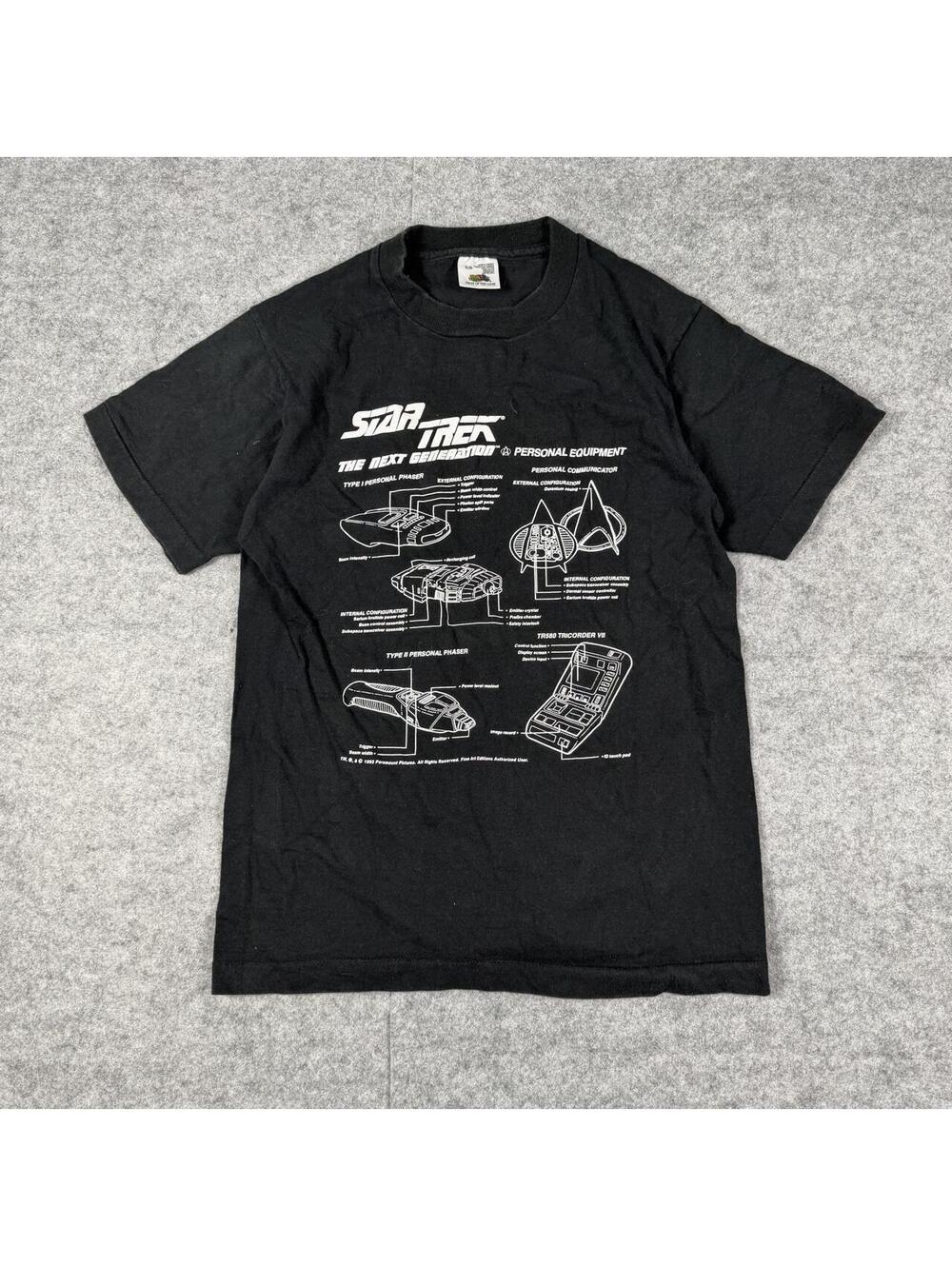 Vintage 90s Star Trek The Next Generation 1993 Single Stitch Movie Promo Shirt S
